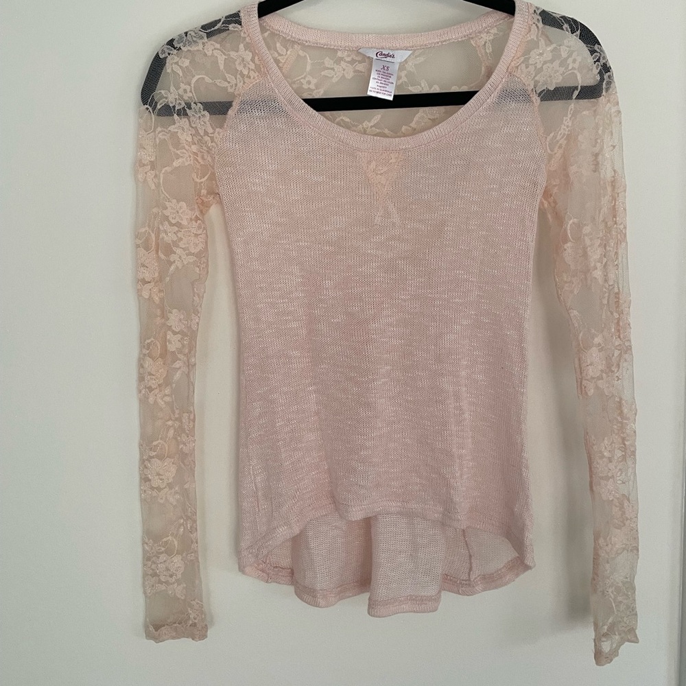 Candie’s lace top- women size xs